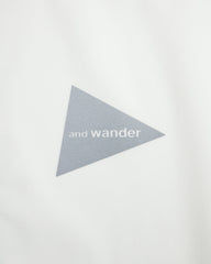 And Wander Stretch Rip Band Collar Shirt - Off White Large - Standard & Strange