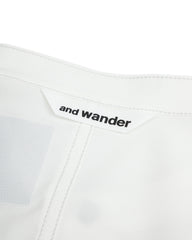 And Wander Stretch Rip Band Collar Shirt - Off White Large - Standard & Strange