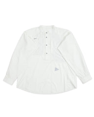 And Wander Stretch Rip Band Collar Shirt - Off White Large - Standard & Strange