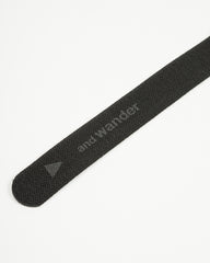 And Wander Stretch Tape Belt - Black - Standard & Strange