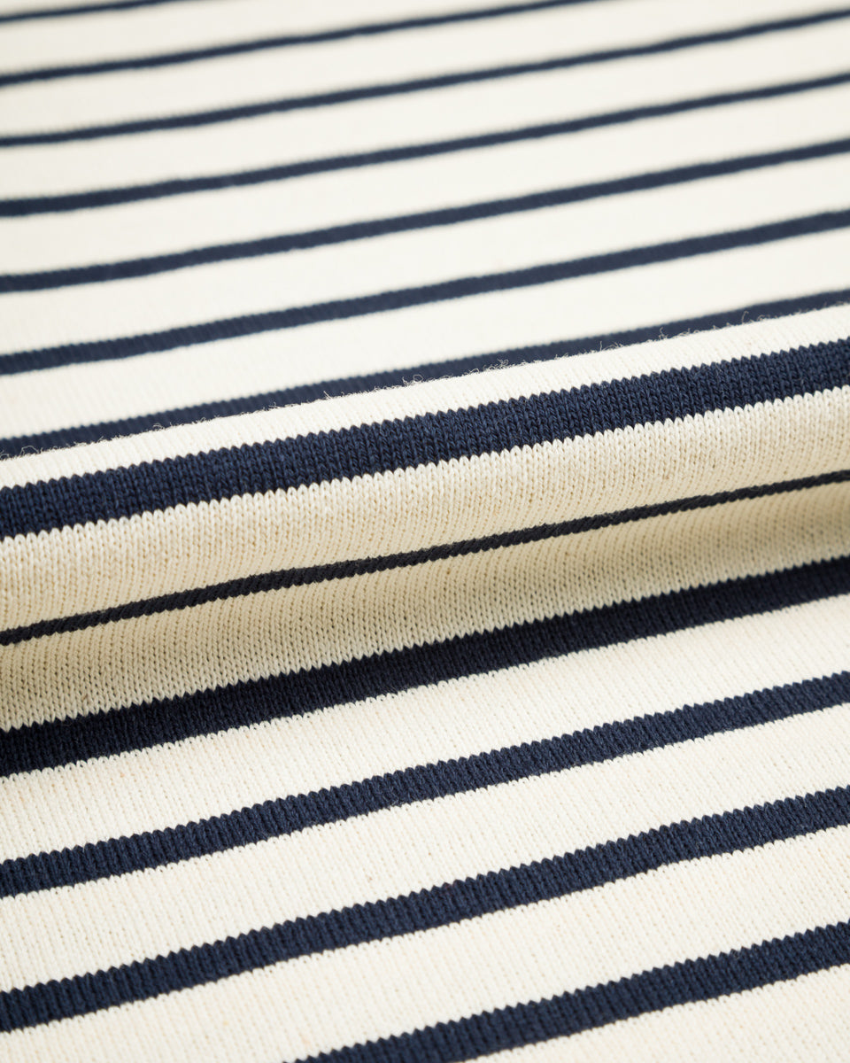 And Wander Stripe Pocket L/S T - Off White Large – Standard & Strange