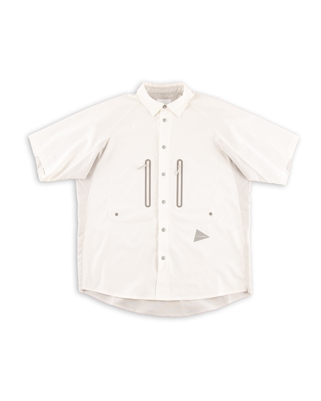 And Wander Tech S/S Shirt - Off White - Standard & Strange