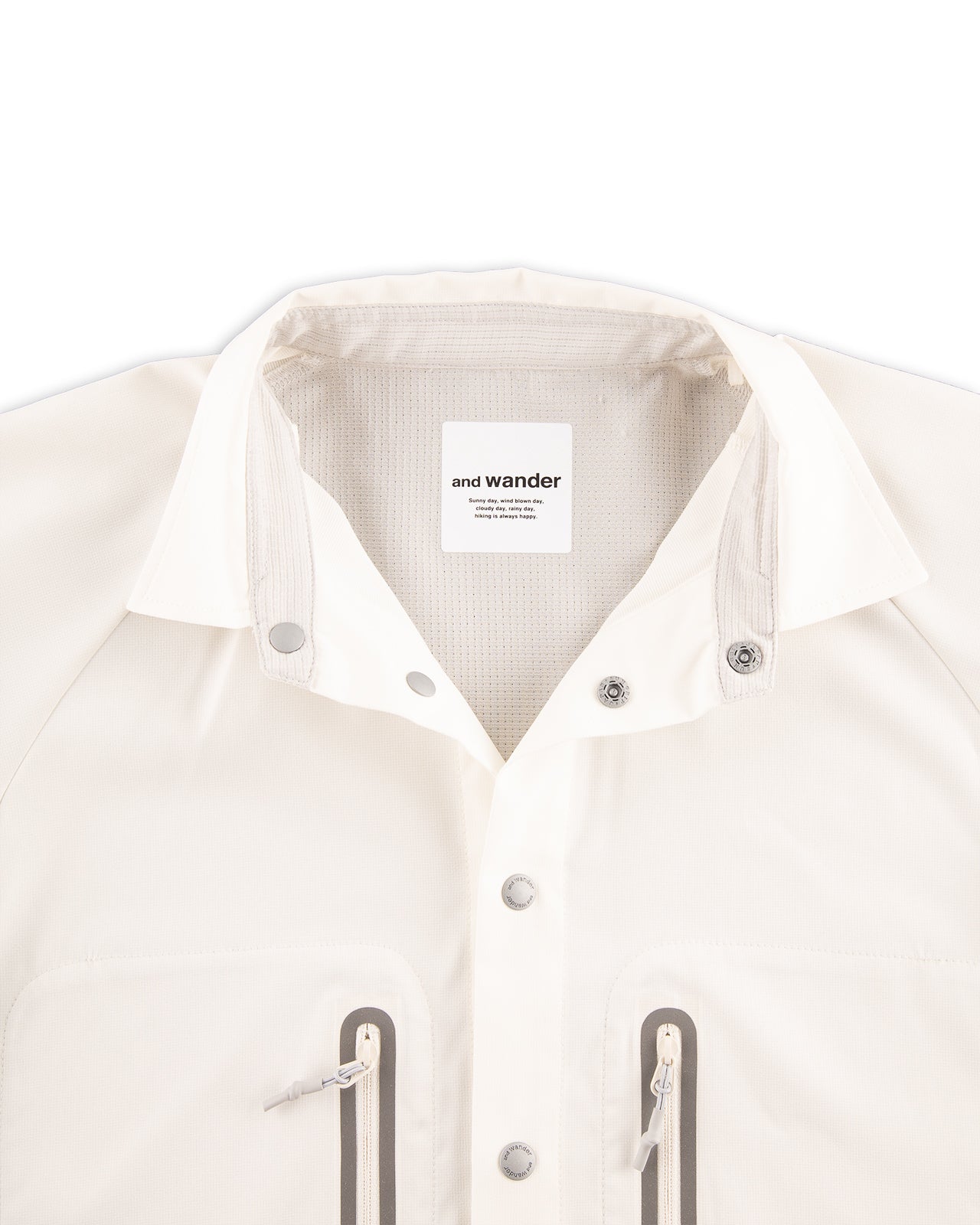 And Wander Tech S/S Shirt - Off White - Standard & Strange