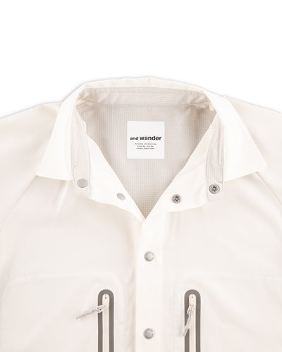 And Wander Tech S/S Shirt - Off White - Standard & Strange