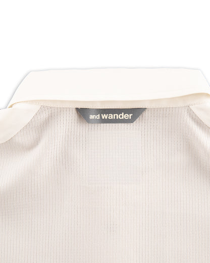 And Wander Tech S/S Shirt - Off White - Standard & Strange