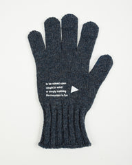 And Wander Wool Knit Glove - Navy - Standard & Strange