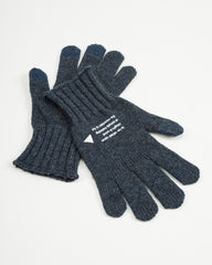 And Wander Wool Knit Glove - Navy - Standard & Strange