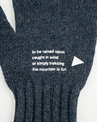 And Wander Wool Knit Glove - Navy - Standard & Strange