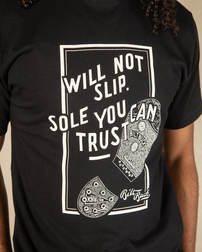 Attractions Biltbuck Boots Sole Tee - Black - Standard & Strange