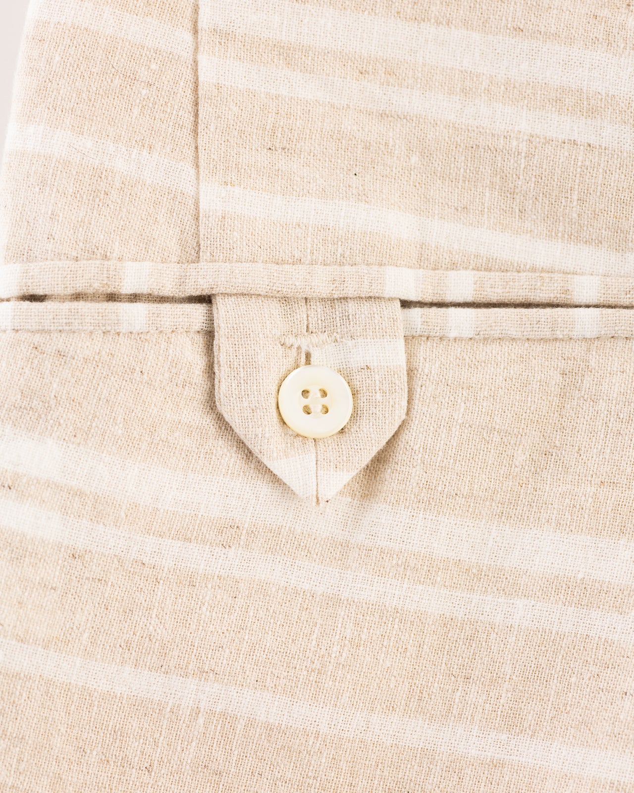 Attractions Double Pleats Border Trousers - Ivory - Standard & Strange