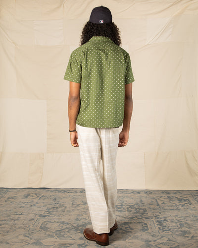 Attractions Double Pleats Border Trousers - Ivory - Standard & Strange