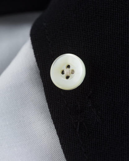 Attractions Double Pleats Trousers - Black Wool Linen - Standard & Strange