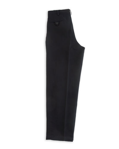 Attractions Double Pleats Trousers - Black Wool Linen - Standard & Strange