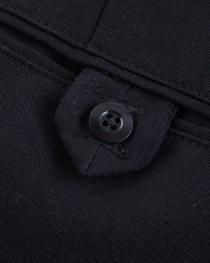 Attractions Double Pleats Trousers - Black Wool Linen - Standard & Strange