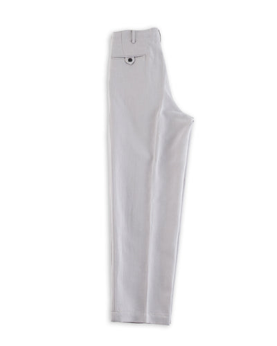 Attractions Double Pleats Trousers - Ice Gray Wool Linen - Standard & Strange