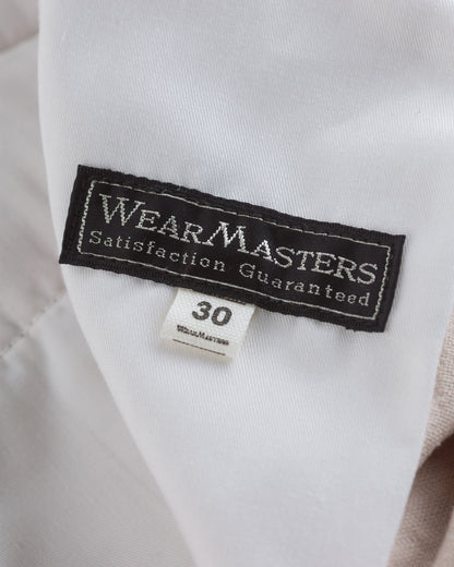 Attractions Double Pleats Trousers - White Wide Wale Corduroy - Standard & Strange