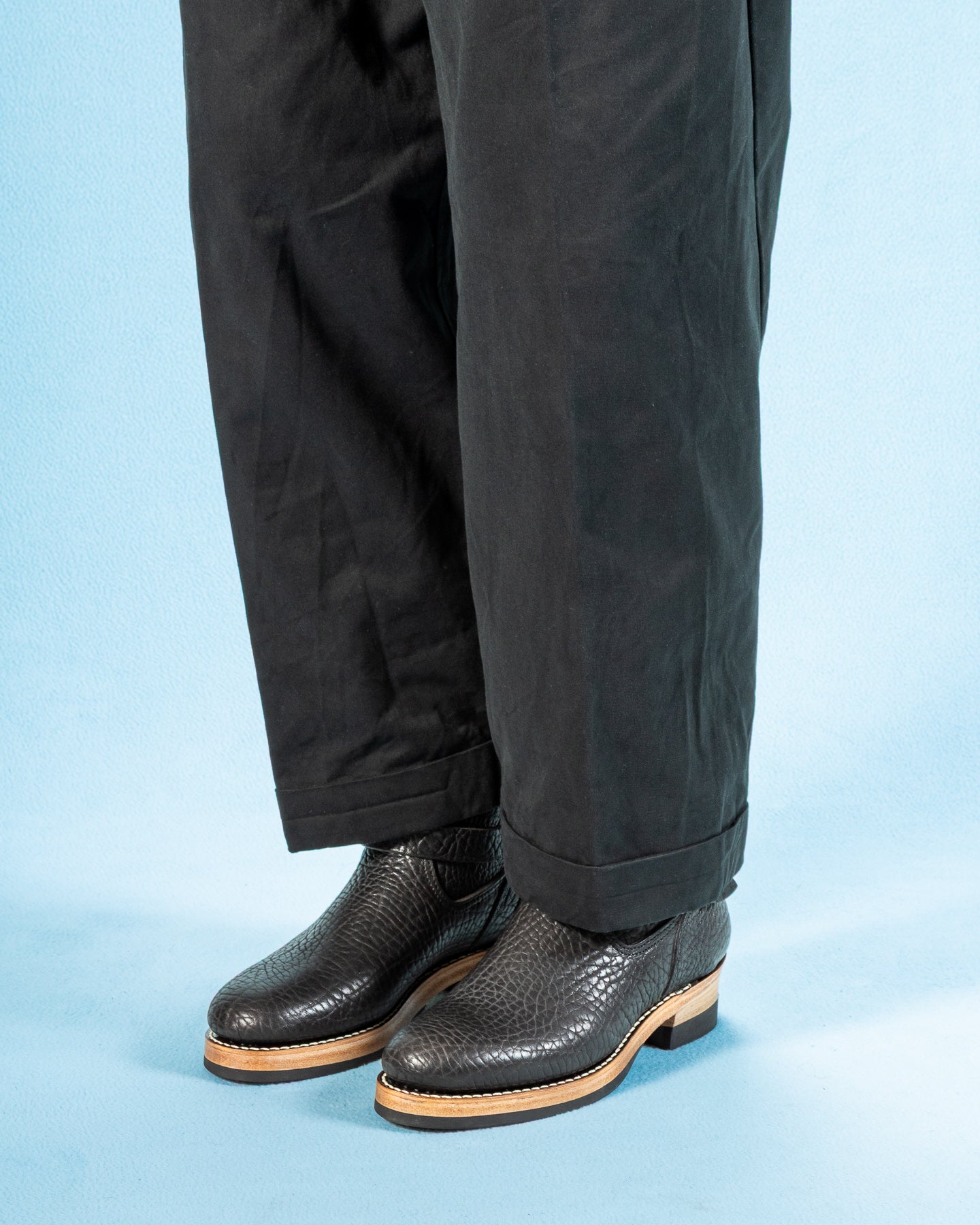 Engineer Boot - Black Avancorpo & Buffalo Midsole – Standard & Strange