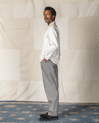 Attractions Flap Pocket Flannel Shirt - White - Standard & Strange