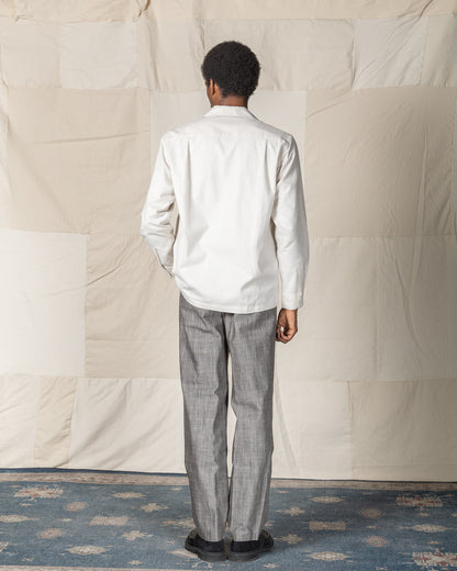 Attractions Flap Pocket Flannel Shirt - White - Standard & Strange