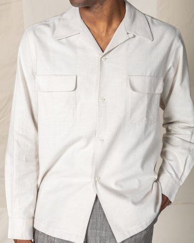 Attractions Flap Pocket Flannel Shirt - White - Standard & Strange