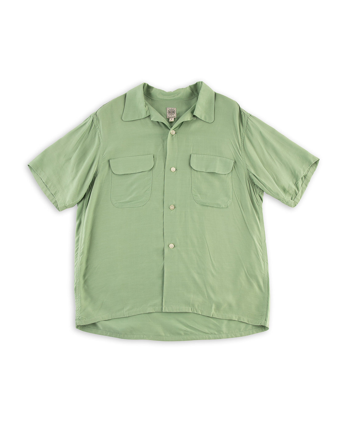 Attractions Flap Pocket Rayon S/S Shirt - Mint - Standard & Strange