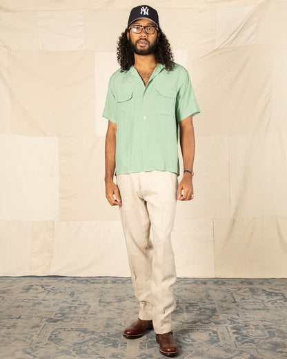 Attractions Flap Pocket Rayon S/S Shirt - Mint - Standard & Strange