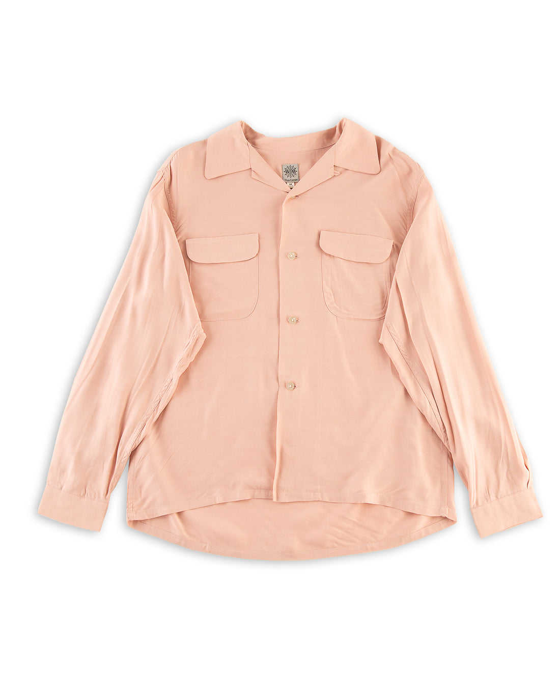 Attractions Flap Pocket Rayon Shirt - Pink - Standard & Strange