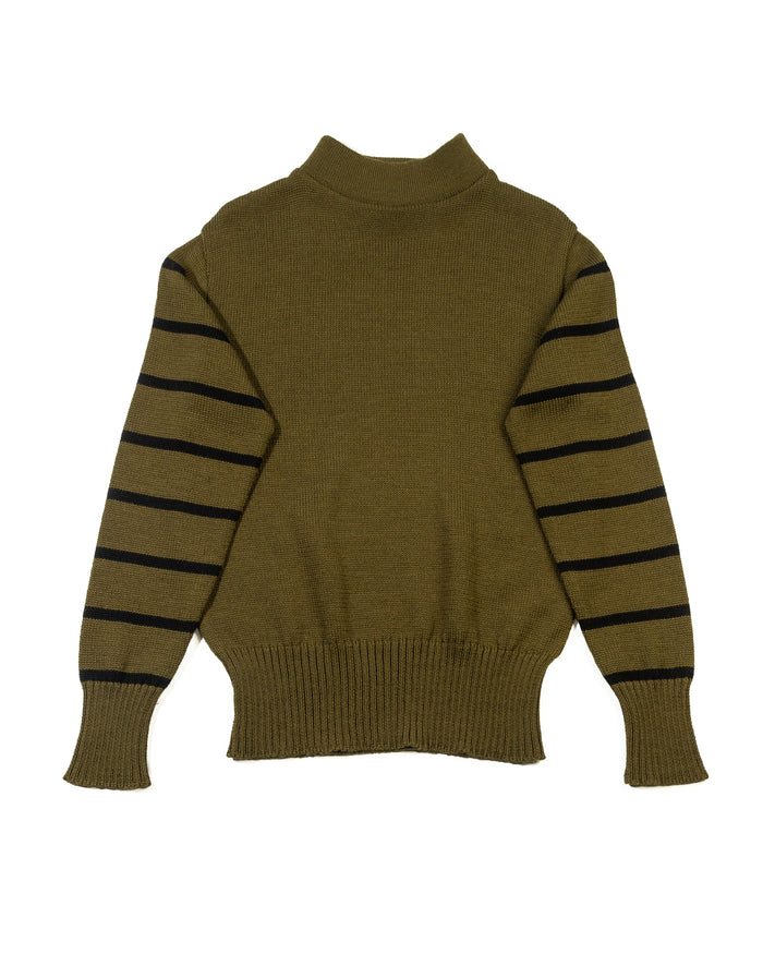 Shock Value V-Neck Sweater in Olive
