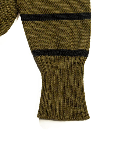 Attractions High Neck Sweater - Olive x Black - Standard & Strange