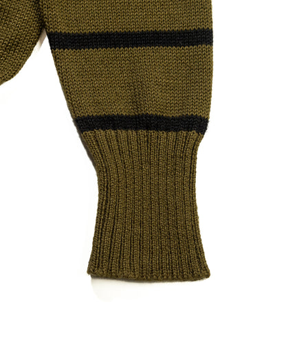 Attractions High Neck Sweater - Olive x Black - Standard & Strange