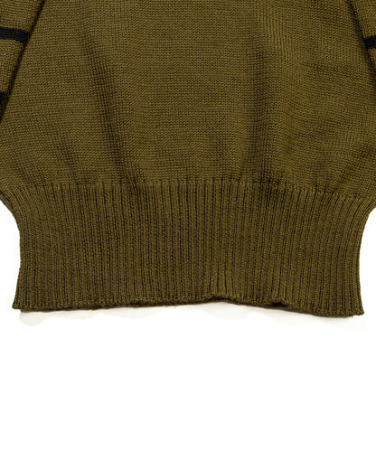 Attractions High Neck Sweater - Olive x Black - Standard & Strange