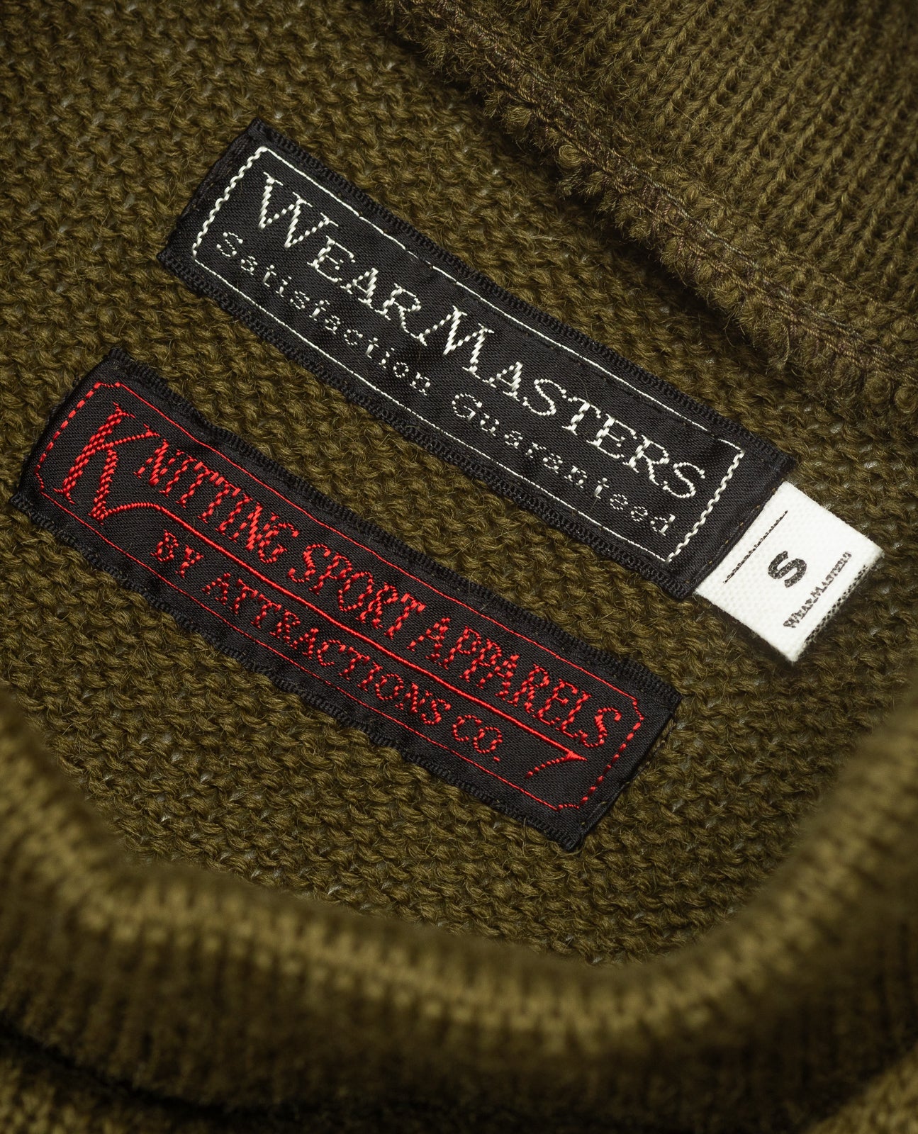 Attractions High Neck Sweater - Olive x Black - Standard & Strange