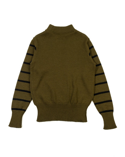 Attractions High Neck Sweater - Olive x Black - Standard & Strange