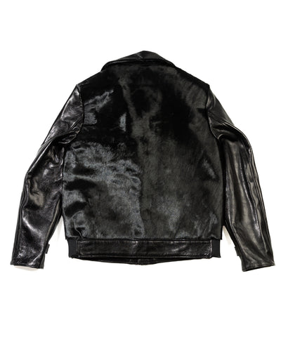 Attractions King Shawl Jacket - Black Hair on Hide - Standard & Strange