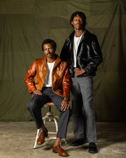 Attractions King Shawl Jacket - Black Hair on Hide - Standard & Strange