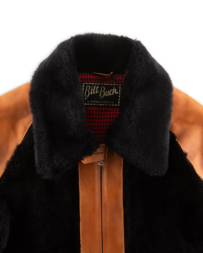 Attractions Limited Guidi Calfskin Grizzly Jacket - Brown x Navy - Standard & Strange