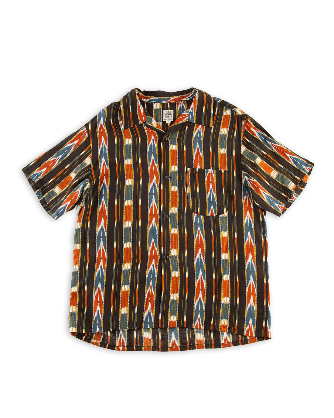 Attractions Native Print Rayon Shirt - Black - Standard & Strange