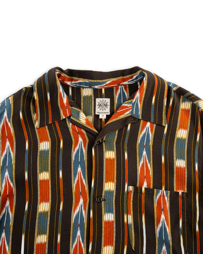 Attractions Native Print Rayon Shirt - Black - Standard & Strange