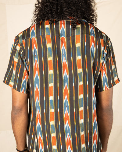 Attractions Native Print Rayon Shirt - Black - Standard & Strange