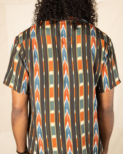 Attractions Native Print Rayon Shirt - Black - Standard & Strange