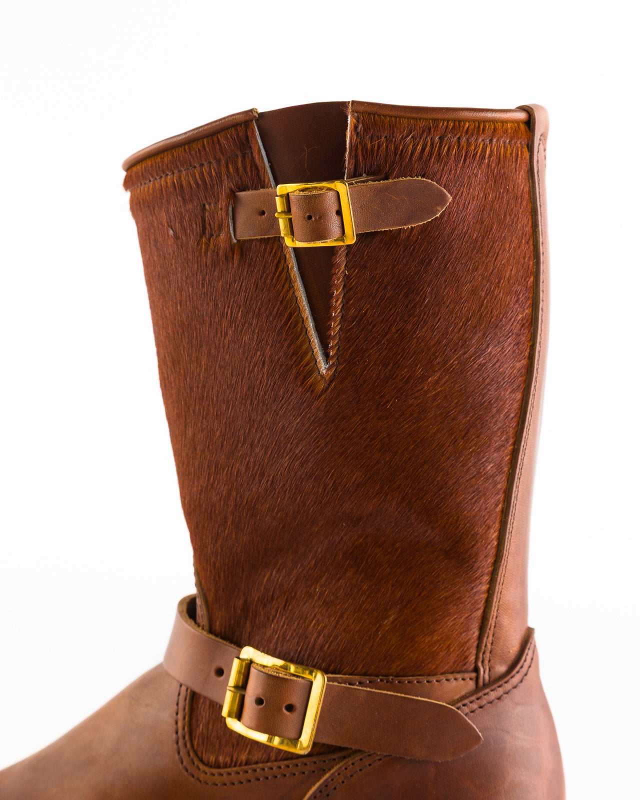 S&S x Attractions 444 Engineer Boot - Brown Horsehair – Standard