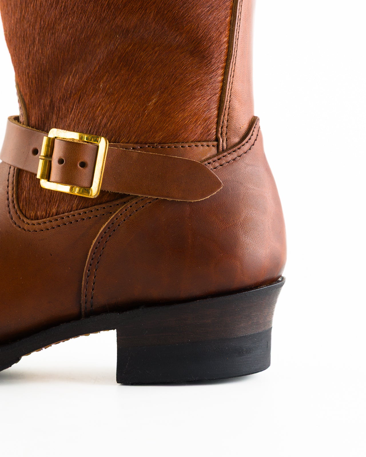 S&S x Attractions 444 Engineer Boot - Brown Horsehair – Standard