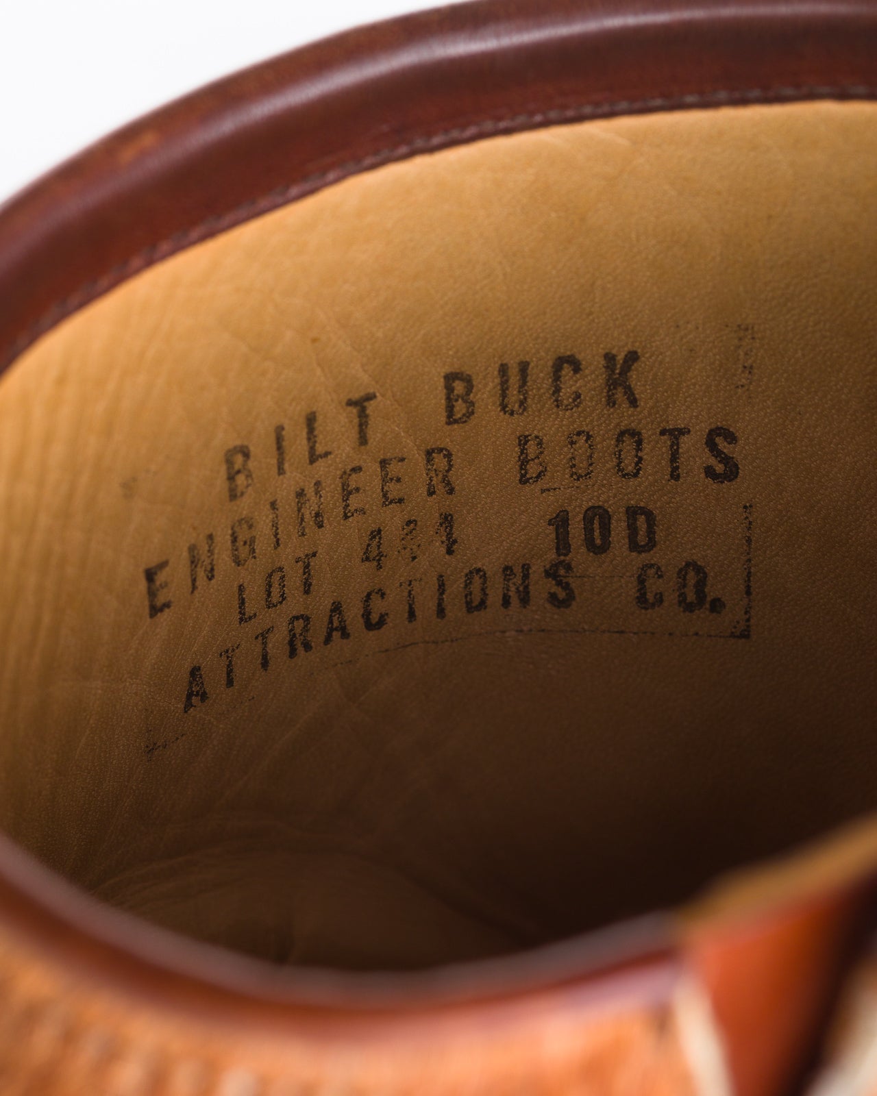 S&S x Attractions 444 Engineer Boot - Brown Horsehair