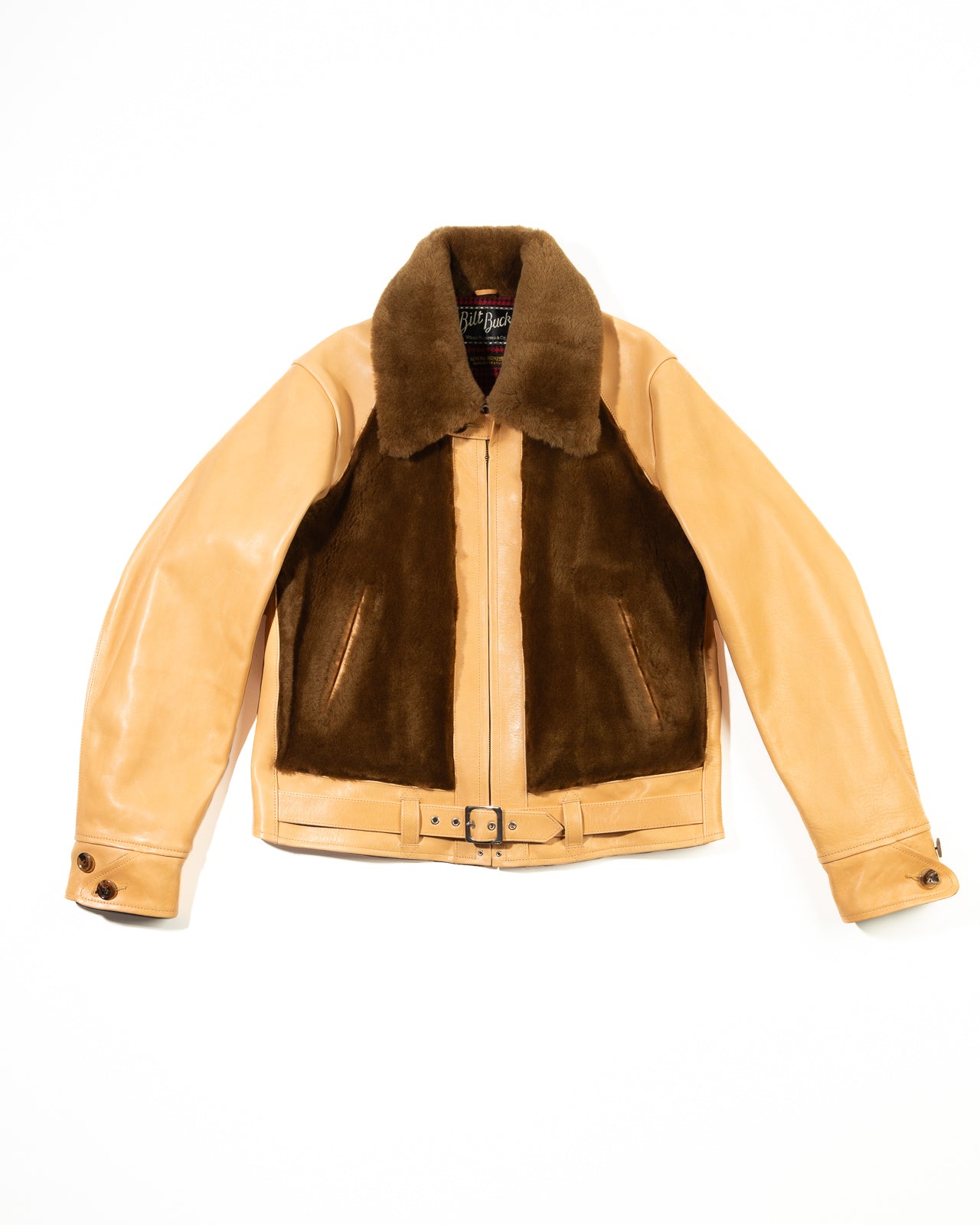 S&S x Attractions Grizzly Jacket - Brown Mouton