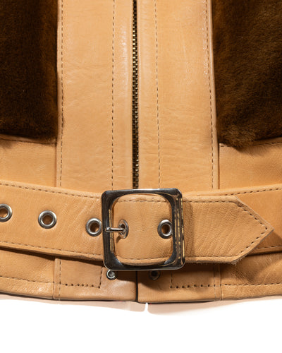 Attractions S&S x Attractions Grizzly Jacket - Brown Mouton - Standard & Strange