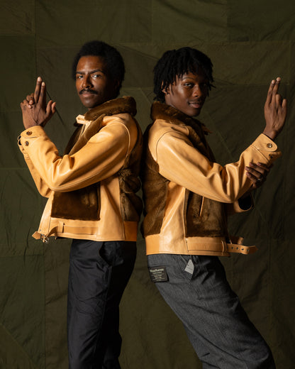 Attractions S&S x Attractions Grizzly Jacket - Brown Mouton - Standard & Strange