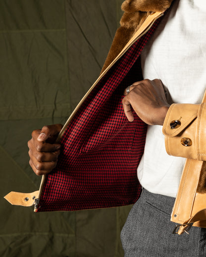 Attractions S&S x Attractions Grizzly Jacket - Brown Mouton - Standard & Strange