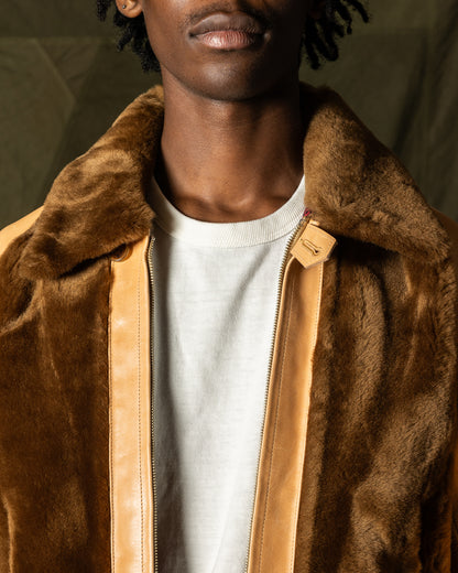 Attractions S&S x Attractions Grizzly Jacket - Brown Mouton - Standard & Strange