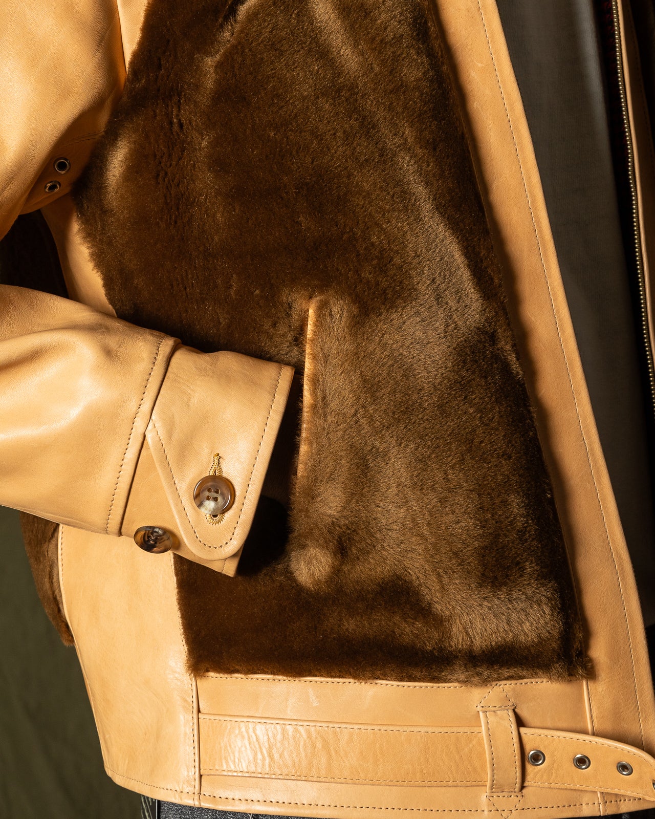 Attractions S&S x Attractions Grizzly Jacket - Brown Mouton