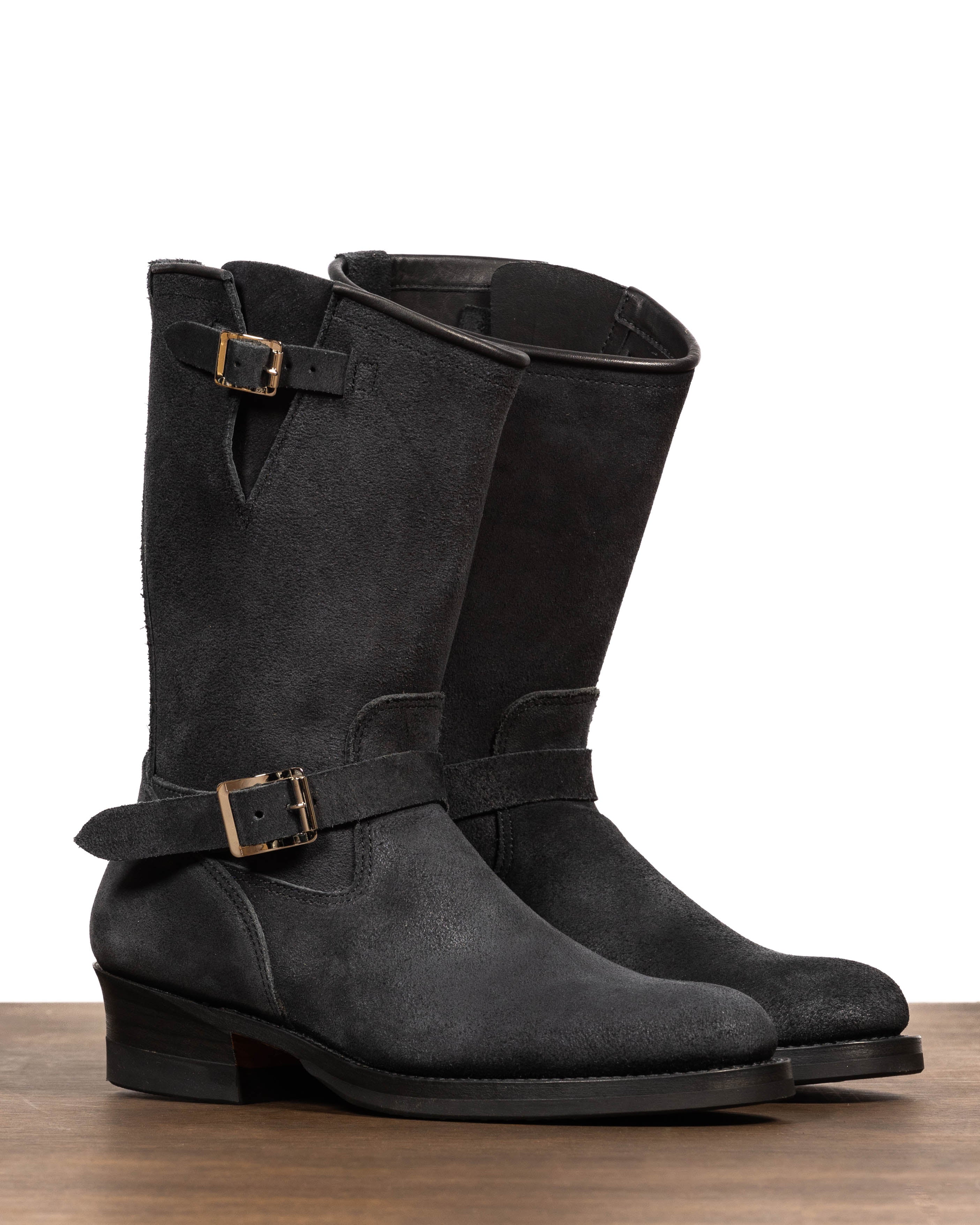 Attractions Suede Engineer Boot - Black - Standard & Strange